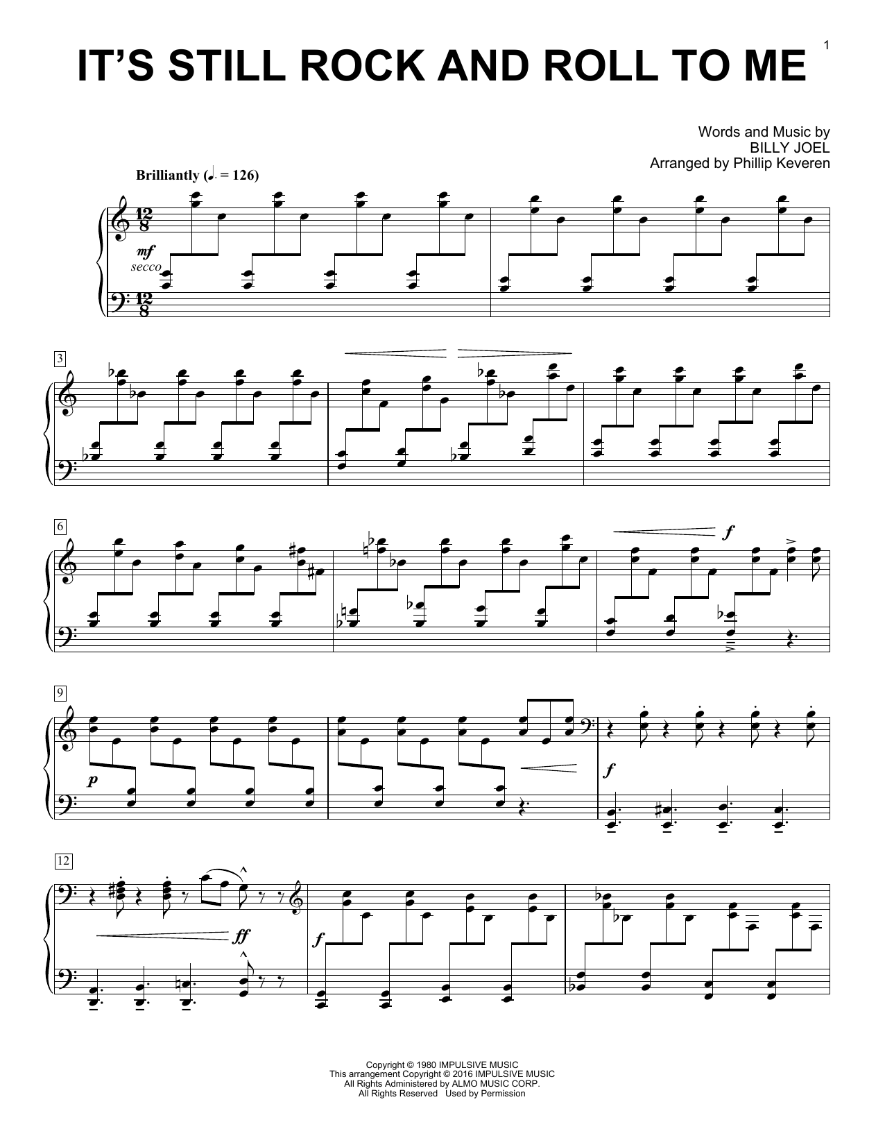 Download Billy Joel It's Still Rock And Roll To Me Sheet Music and learn how to play Piano PDF digital score in minutes