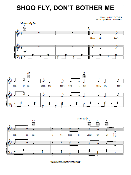 Download Billy Reeves Sheet Music and learn how to play Piano, Vocal & Guitar (Right-Hand Melody) PDF score in minutes