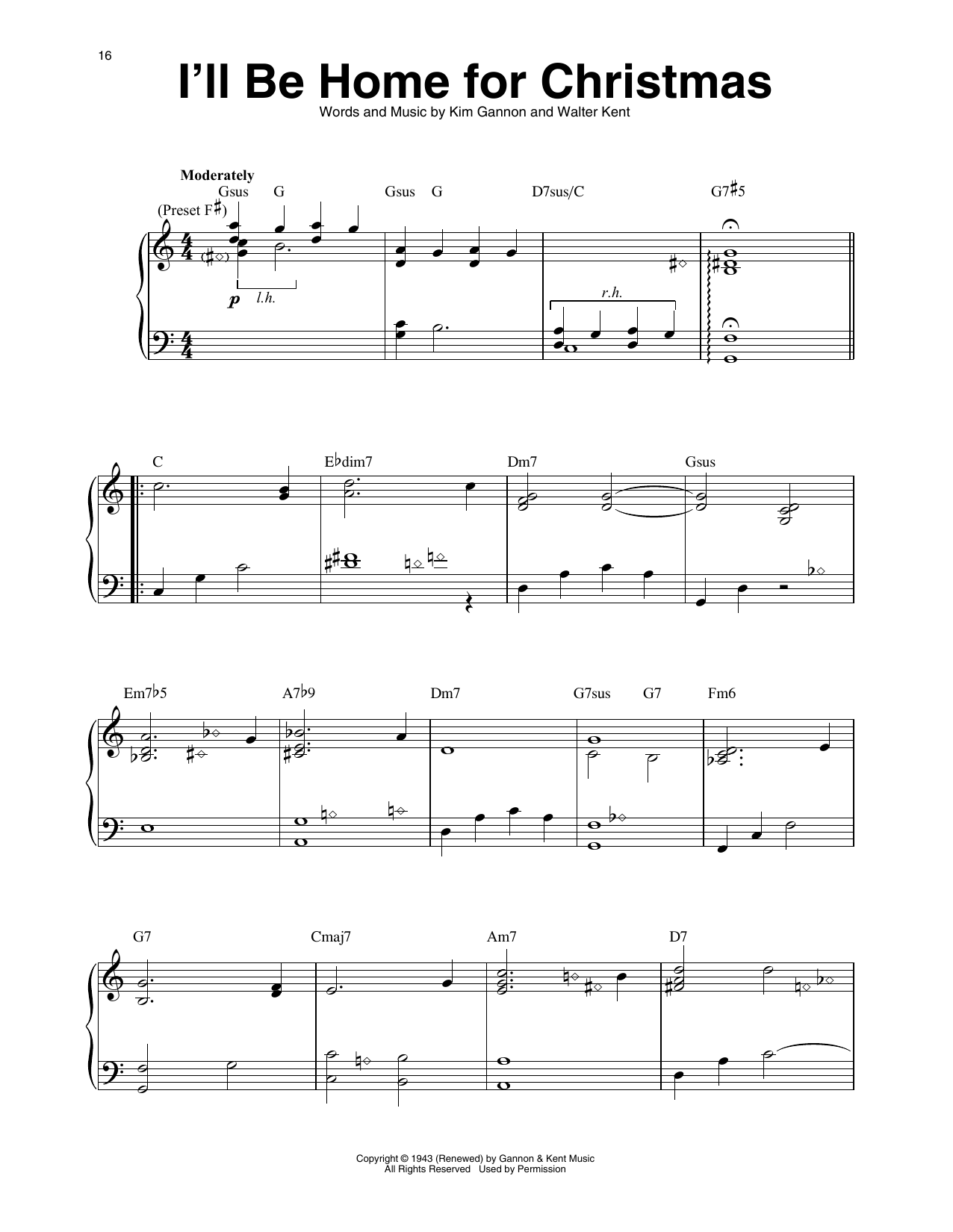 Download Bing Crosby I'll Be Home For Christmas (arr. Maeve Gilchrist) Sheet Music and learn how to play Harp PDF digital score in minutes