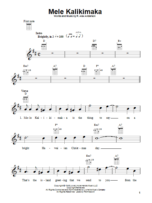Download Bing Crosby Mele Kalikimaka Sheet Music and learn how to play Trombone PDF digital score in minutes