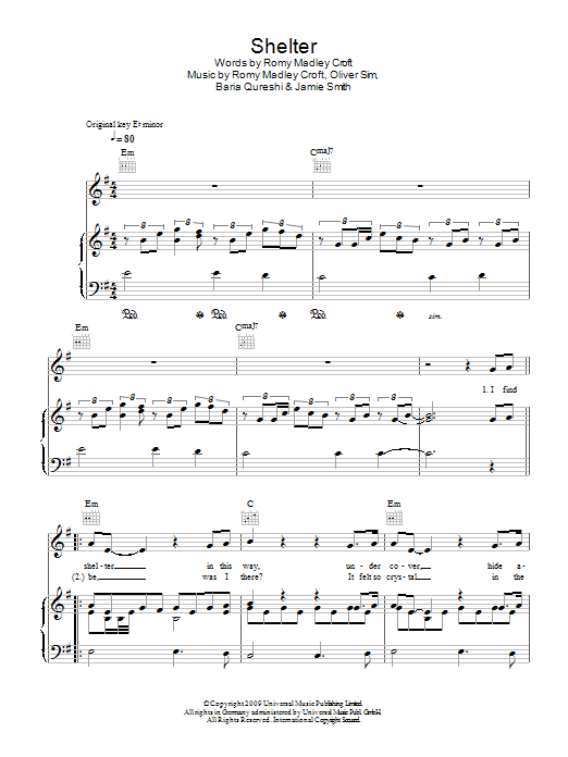 Download Birdy Shelter Sheet Music and learn how to play Piano, Vocal & Guitar (Right-Hand Melody) PDF digital score in minutes