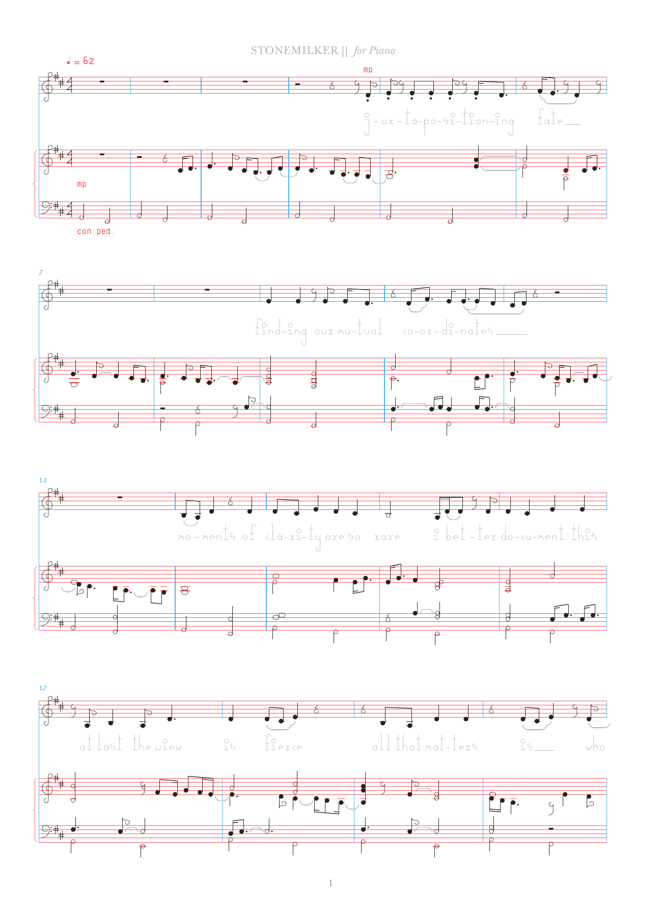 Download Bjork Stonemilker Sheet Music and learn how to play Piano & Vocal PDF digital score in minutes