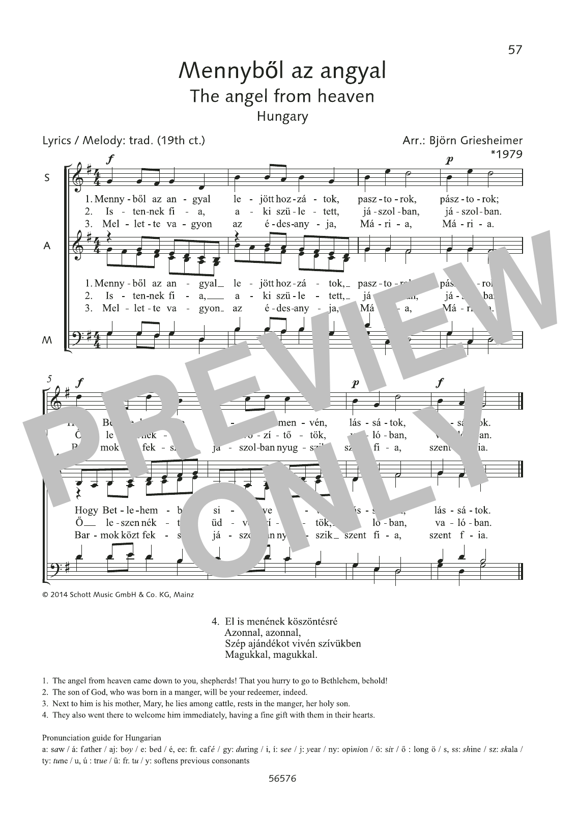 Download Björn Griesheimer Mennybol az angyal Sheet Music and learn how to play Choir PDF digital score in minutes