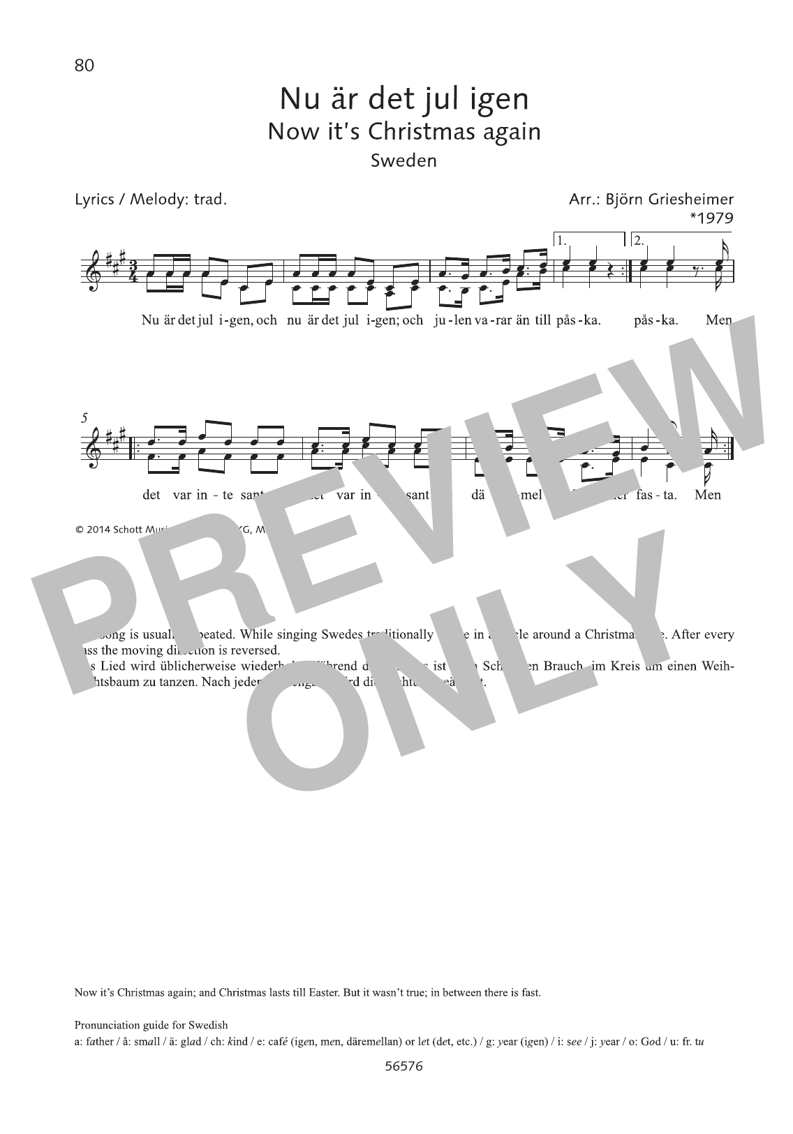 Download Björn Griesheimer Nu är det jul igen Sheet Music and learn how to play Choir PDF digital score in minutes