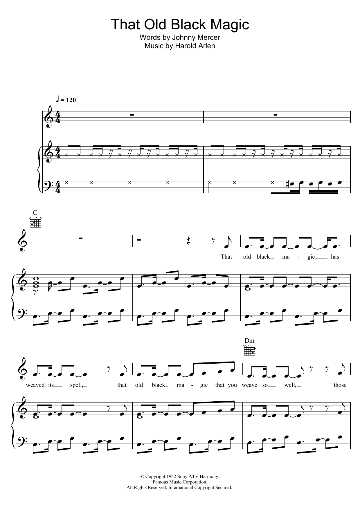 Download Bob Dylan That Old Black Magic Sheet Music and learn how to play Piano, Vocal & Guitar (Right-Hand Melody) PDF digital score in minutes