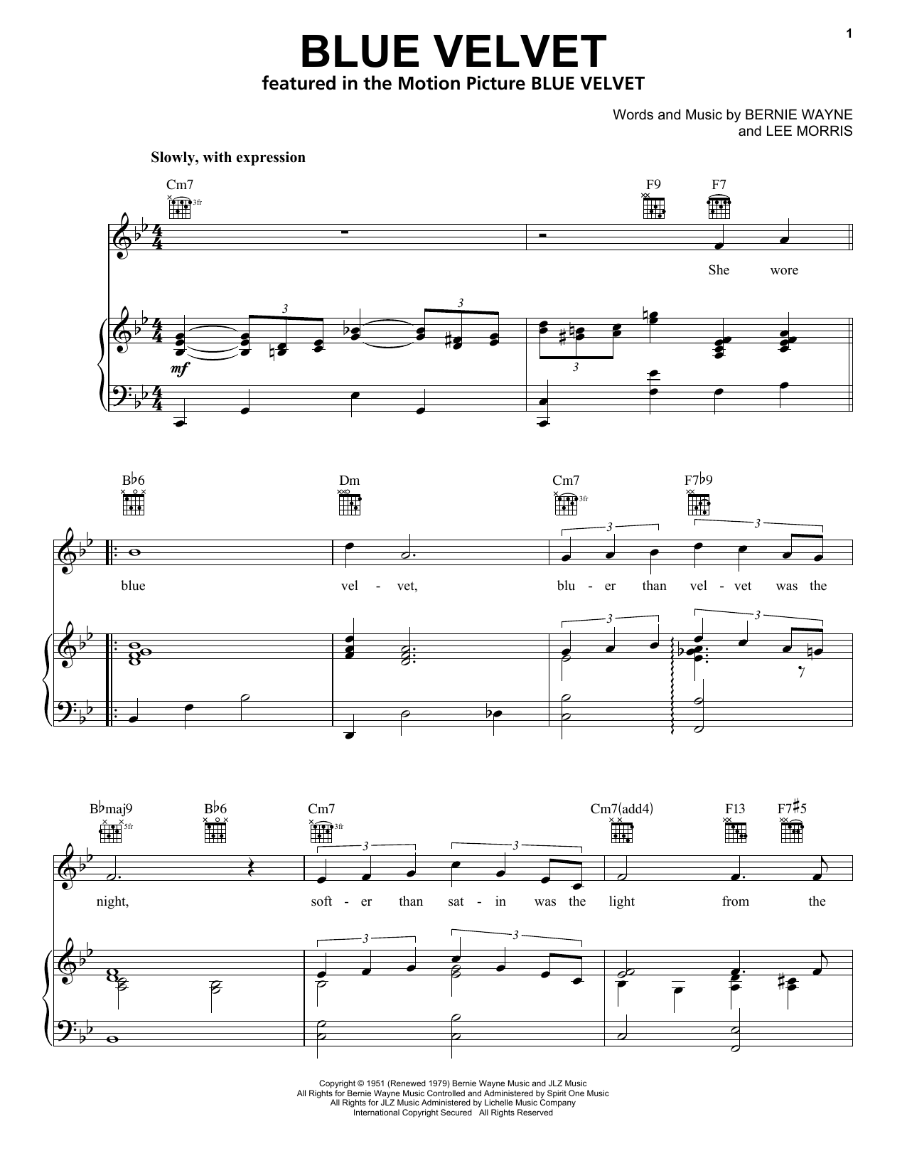 Download Bobby Vinton Blue Velvet Sheet Music and learn how to play Violin PDF digital score in minutes