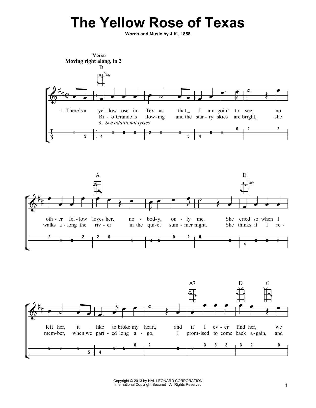 Download Bobby Westfall The Yellow Rose Of Texas (arr. Bobby Westfall) Sheet Music and learn how to play Mandolin PDF digital score in minutes