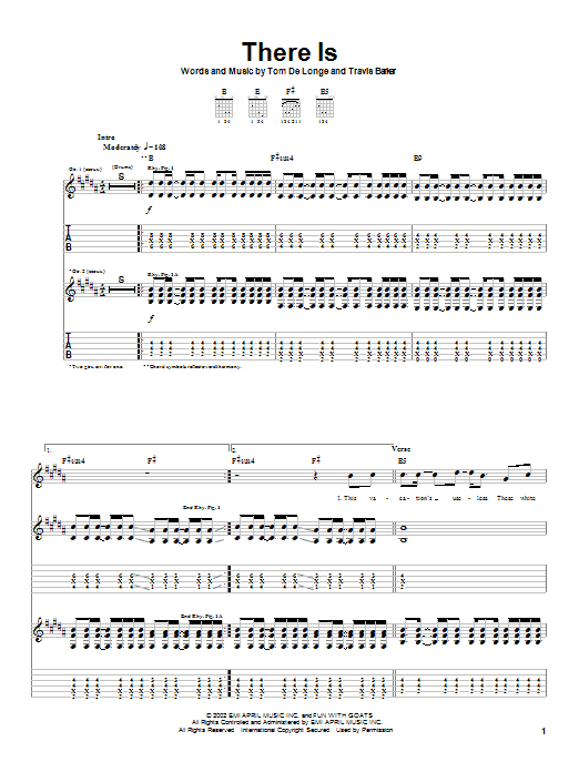 Download Box Car Racer There Is Sheet Music and learn how to play Guitar Tab PDF digital score in minutes
