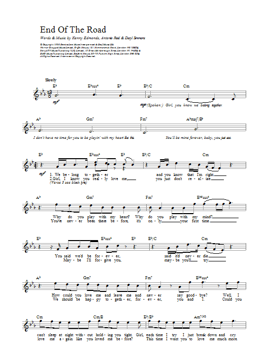 Download Boyz II Men End Of The Road Sheet Music and learn how to play Violin PDF digital score in minutes
