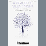 Download or print Mark Clark A Peaceful, Silent Night (arr. Brad Nix) Sheet Music Printable PDF -page score for Concert / arranged SATB SKU: 80811.
