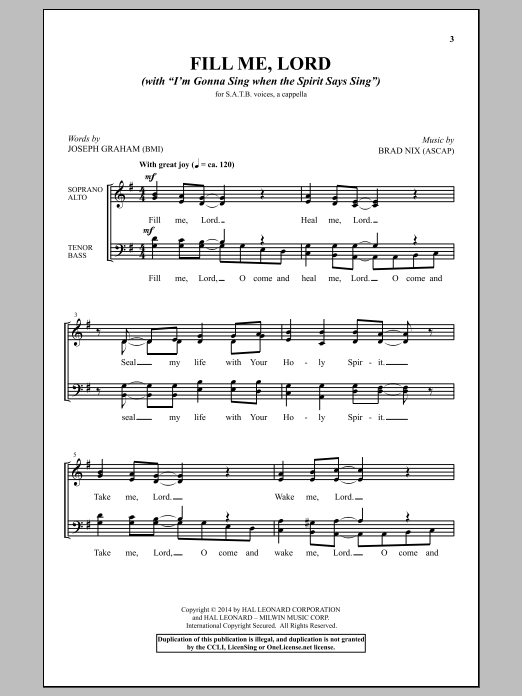 Download Joseph Graham Fill Me, Lord (With 