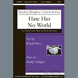 Download or print Bradley Ellingboe Hate Has No World Sheet Music Printable PDF -page score for Concert / arranged SATB Choir SKU: 1357284.