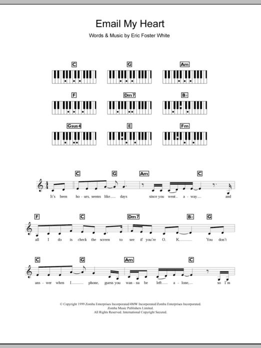 Download Britney Spears Email My Heart Sheet Music and learn how to play Keyboard PDF digital score in minutes
