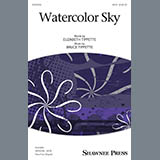 Download or print Bruce Tippette & Elizabeth Tippette Watercolor Sky Sheet Music Printable PDF -page score for Concert / arranged SATB Choir SKU: 410524.