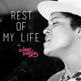 Download or print Bruno Mars The Rest Of My Life Sheet Music Printable PDF -page score for Pop / arranged Piano, Vocal & Guitar (Right-Hand Melody) SKU: 162548.