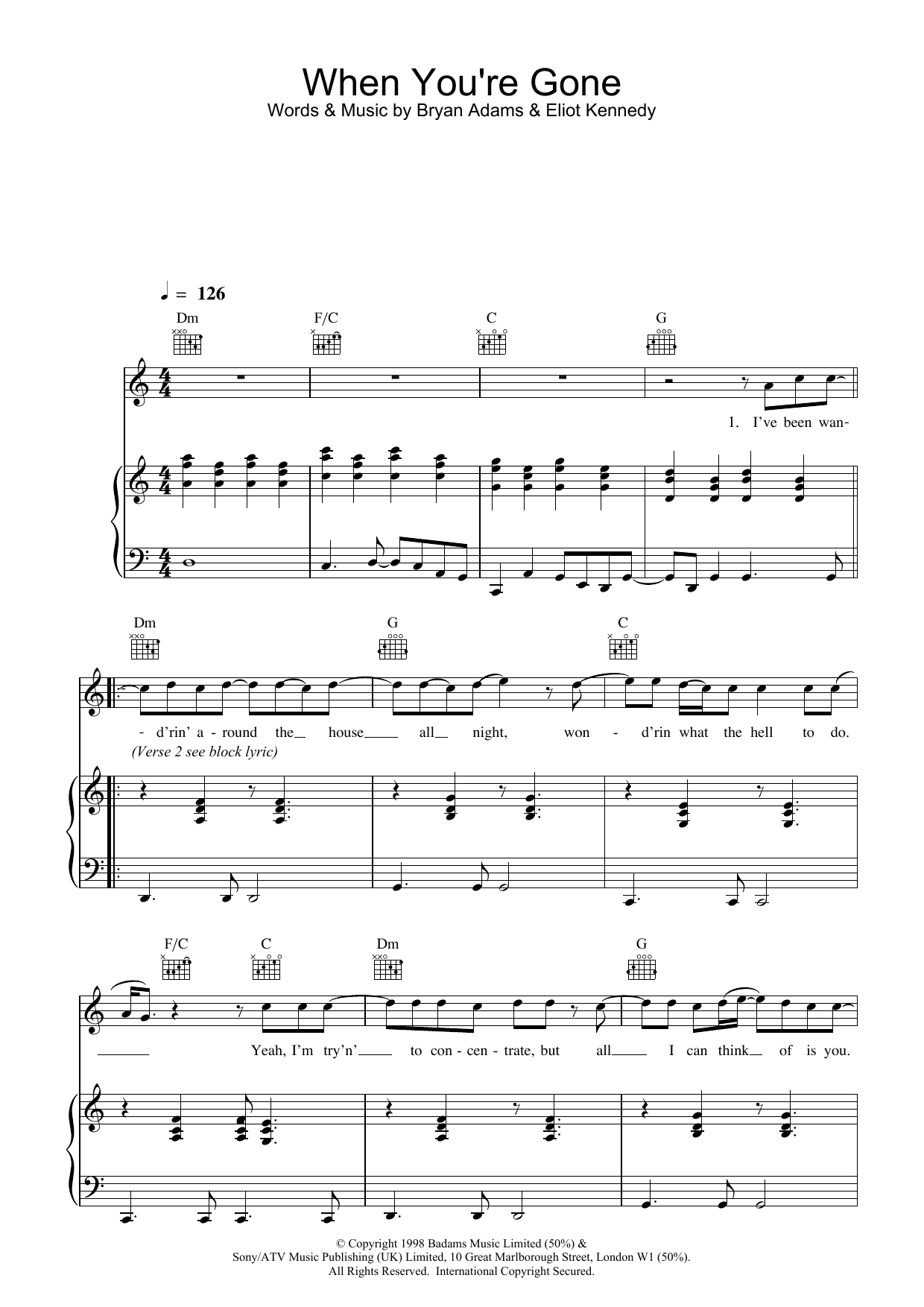 Download Bryan Adams and Melanie C Sheet Music and learn how to play Alto Saxophone Duet PDF score in minutes