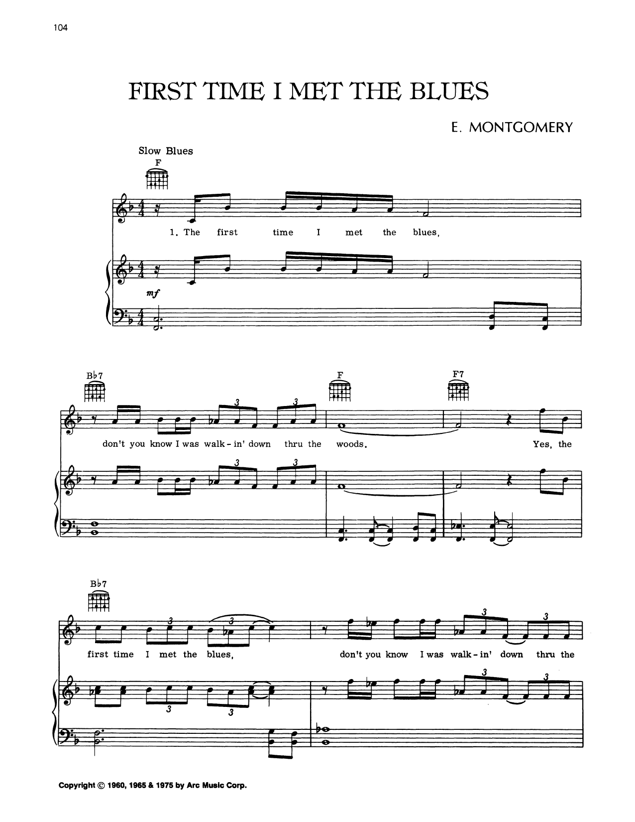 Download Buddy Guy First Time I Met The Blues Sheet Music and learn how to play Piano, Vocal & Guitar Chords (Right-Hand Melody) PDF digital score in minutes
