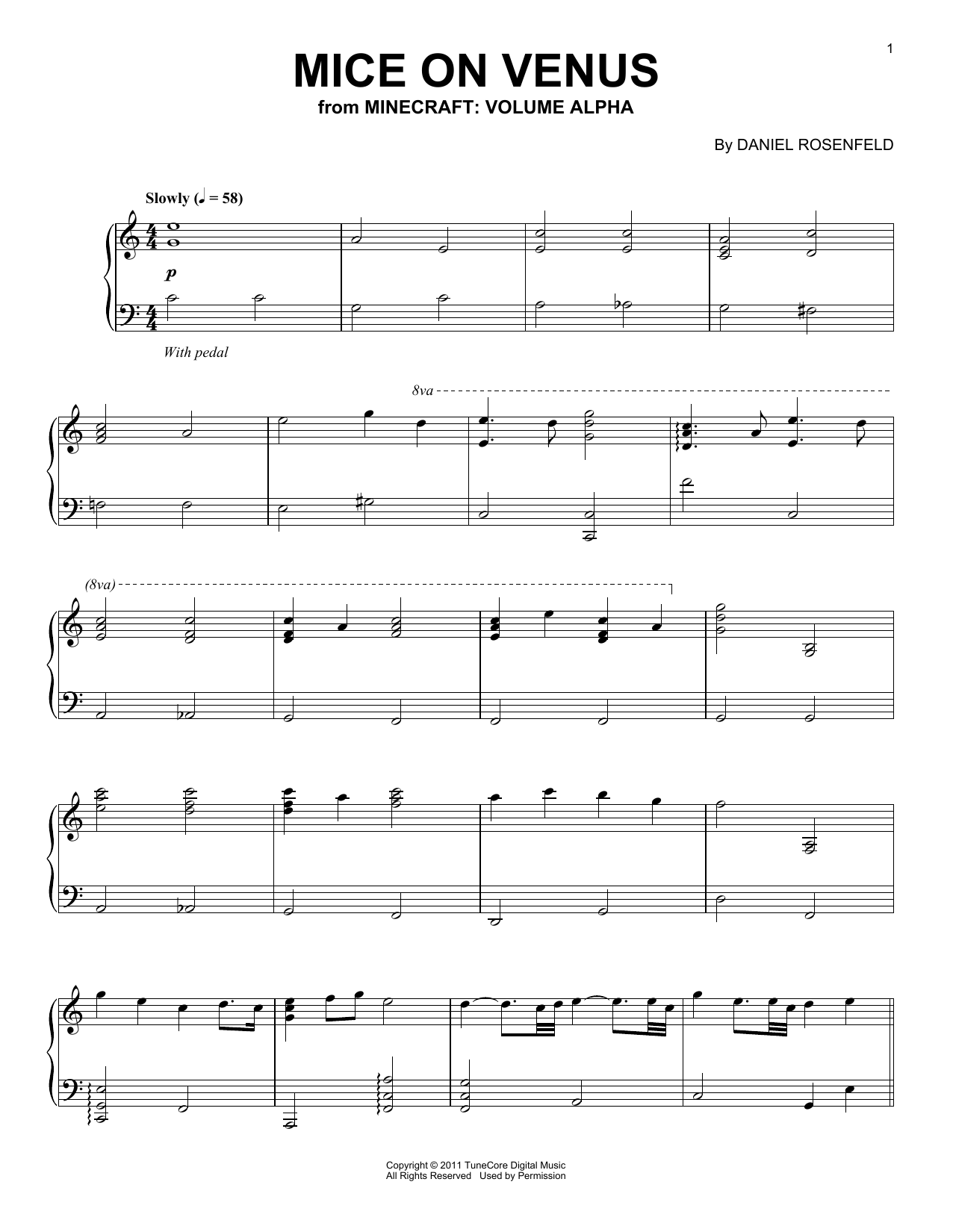 Download C418 Mice On Venus (from Minecraft) Sheet Music and learn how to play French Horn Solo PDF digital score in minutes