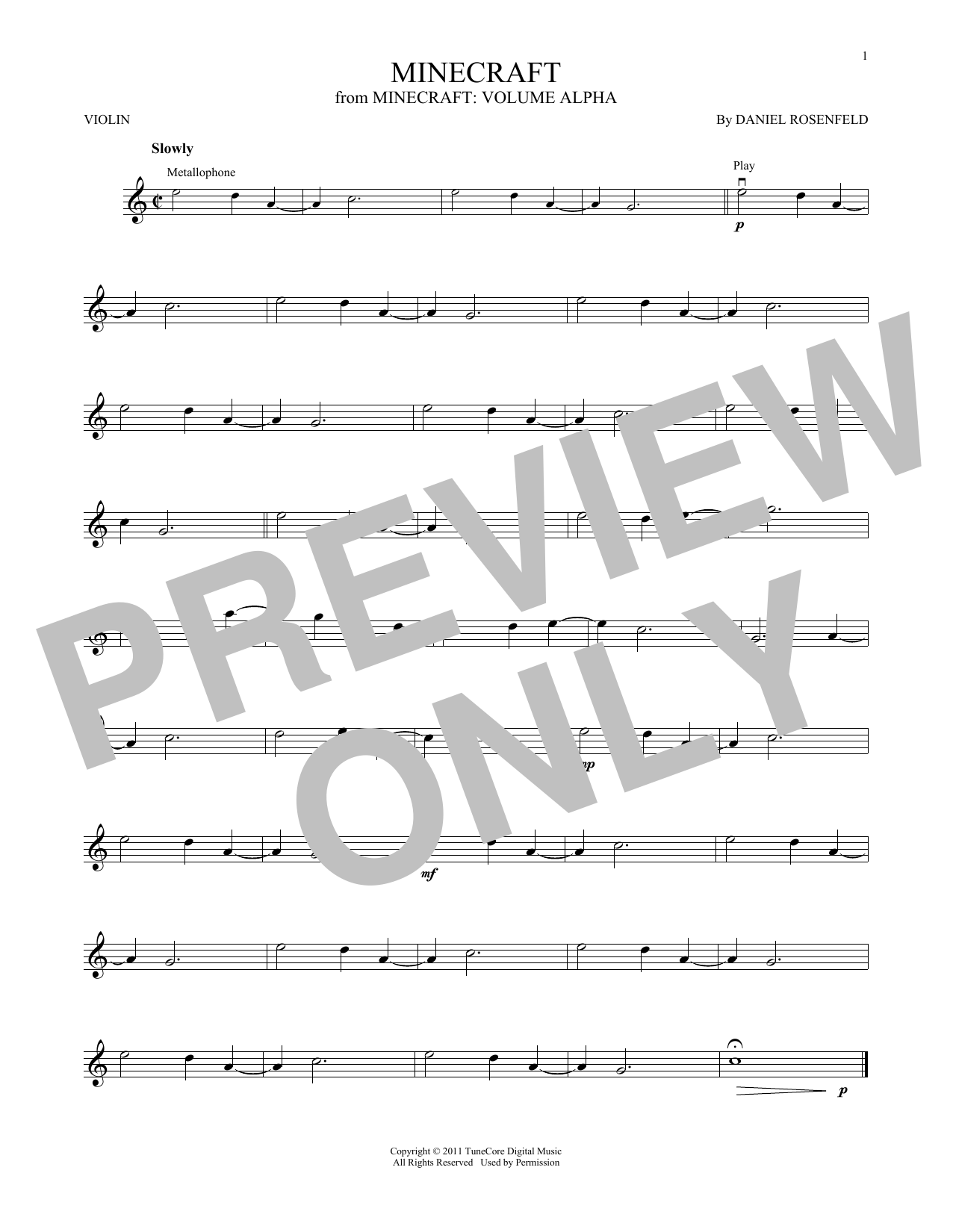 Download C418 Minecraft Sheet Music and learn how to play French Horn Solo PDF digital score in minutes