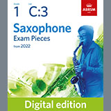 Download or print Camille Saint-Saens L'éléphant (from Le carnaval des animaux) (Grade 1 C3 from the ABRSM Saxophone syllabus from 2022) Sheet Music Printable PDF -page score for Classical / arranged Alto Sax Solo SKU: 494087.