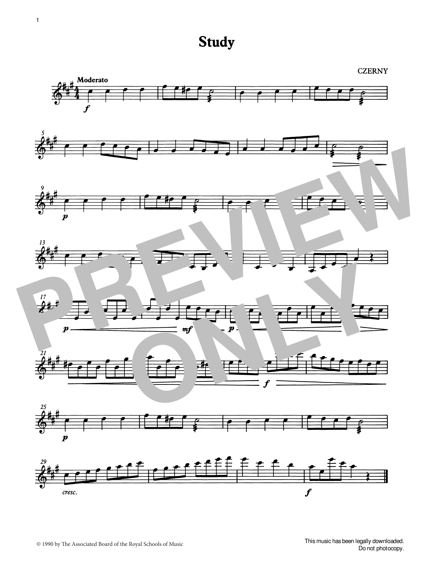 Download Carl Czerny Study from Graded Music for Tuned Percussion, Book II Sheet Music and learn how to play Percussion Solo PDF digital score in minutes