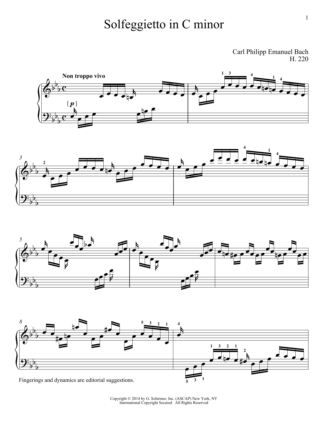 Download Richard Walters Solfeggietto Sheet Music and learn how to play Piano PDF digital score in minutes
