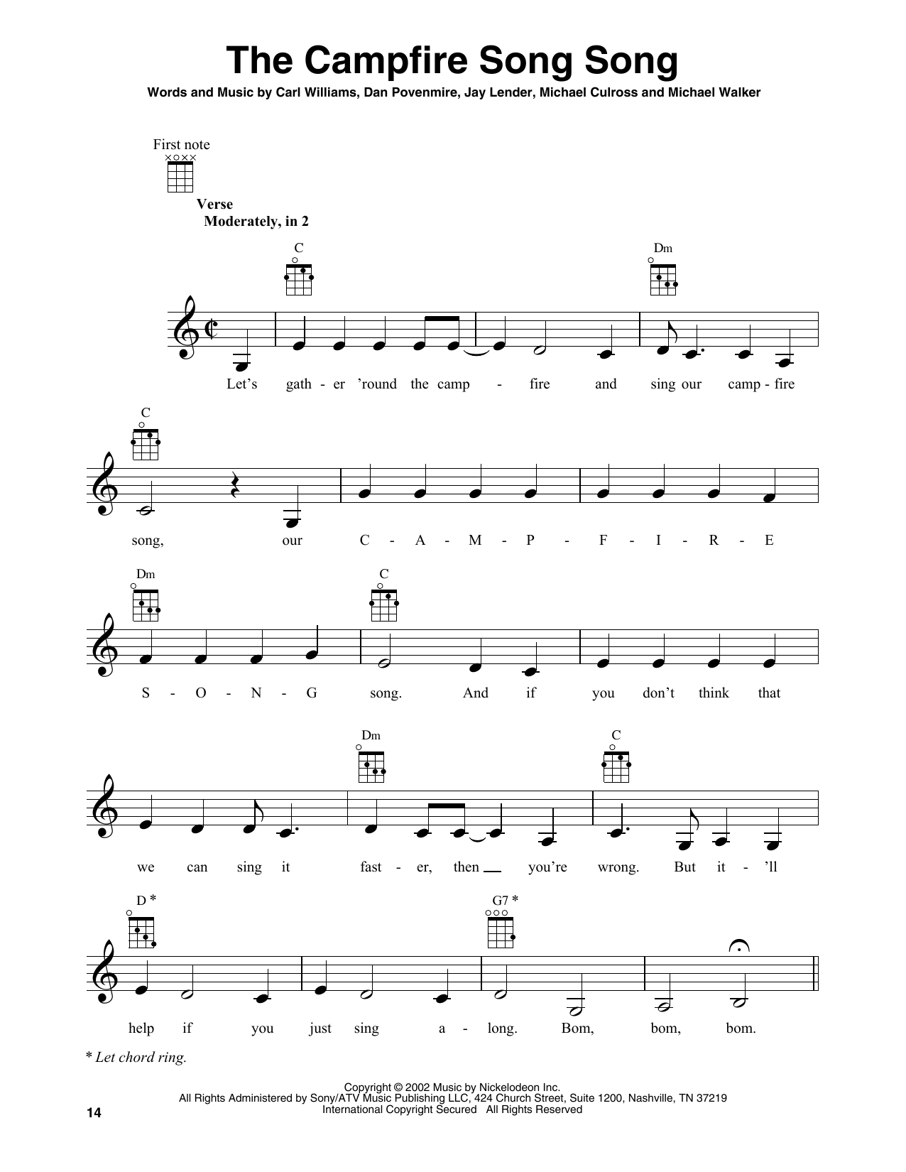 Download Carl Williams The Campfire Song Song Sheet Music and learn how to play Banjo Tab PDF digital score in minutes