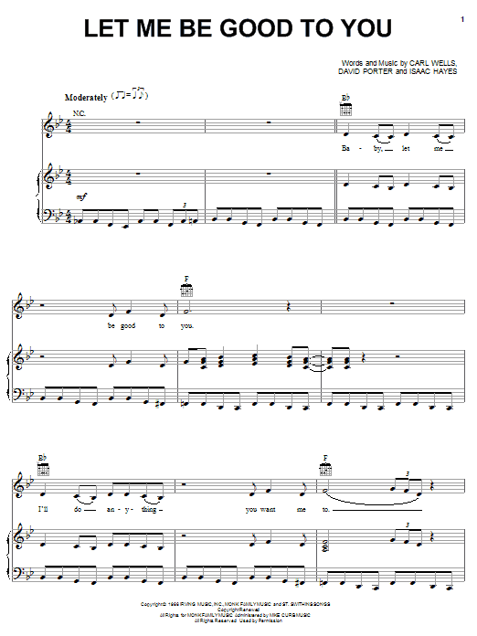 Download Carla Thomas Let Me Be Good To You Sheet Music and learn how to play Piano, Vocal & Guitar (Right-Hand Melody) PDF digital score in minutes