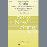 Download or print Carol Barnett Gloria (from The World Beloved: A Bluegrass Mass) Sheet Music Printable PDF -page score for Concert / arranged SATB Choir SKU: 417156.