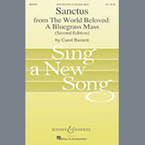 Download or print Carol Barnett Sanctus (from The World Beloved: A Bluegrass Mass) Sheet Music Printable PDF -page score for Concert / arranged SATB Choir SKU: 418988.