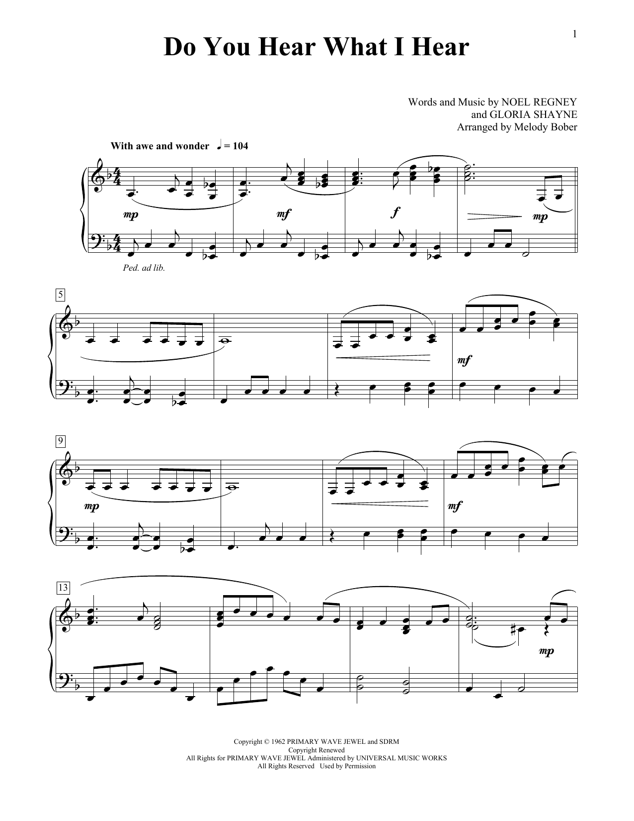Download Carole King Do You Hear What I Hear Sheet Music and learn how to play Educational Piano PDF digital score in minutes