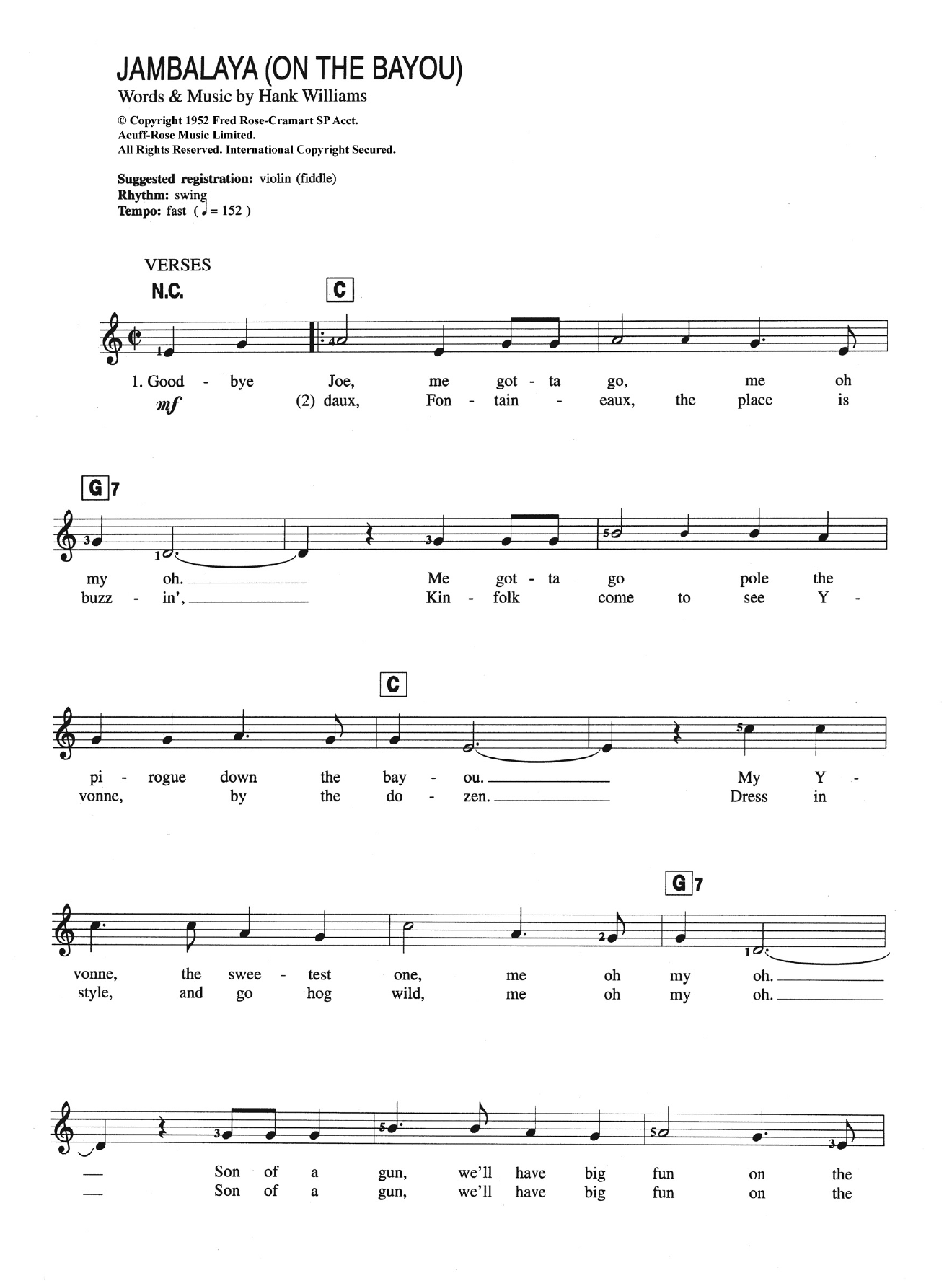 Download Carpenters Jambalaya (On The Bayou) Sheet Music and learn how to play Keyboard PDF digital score in minutes