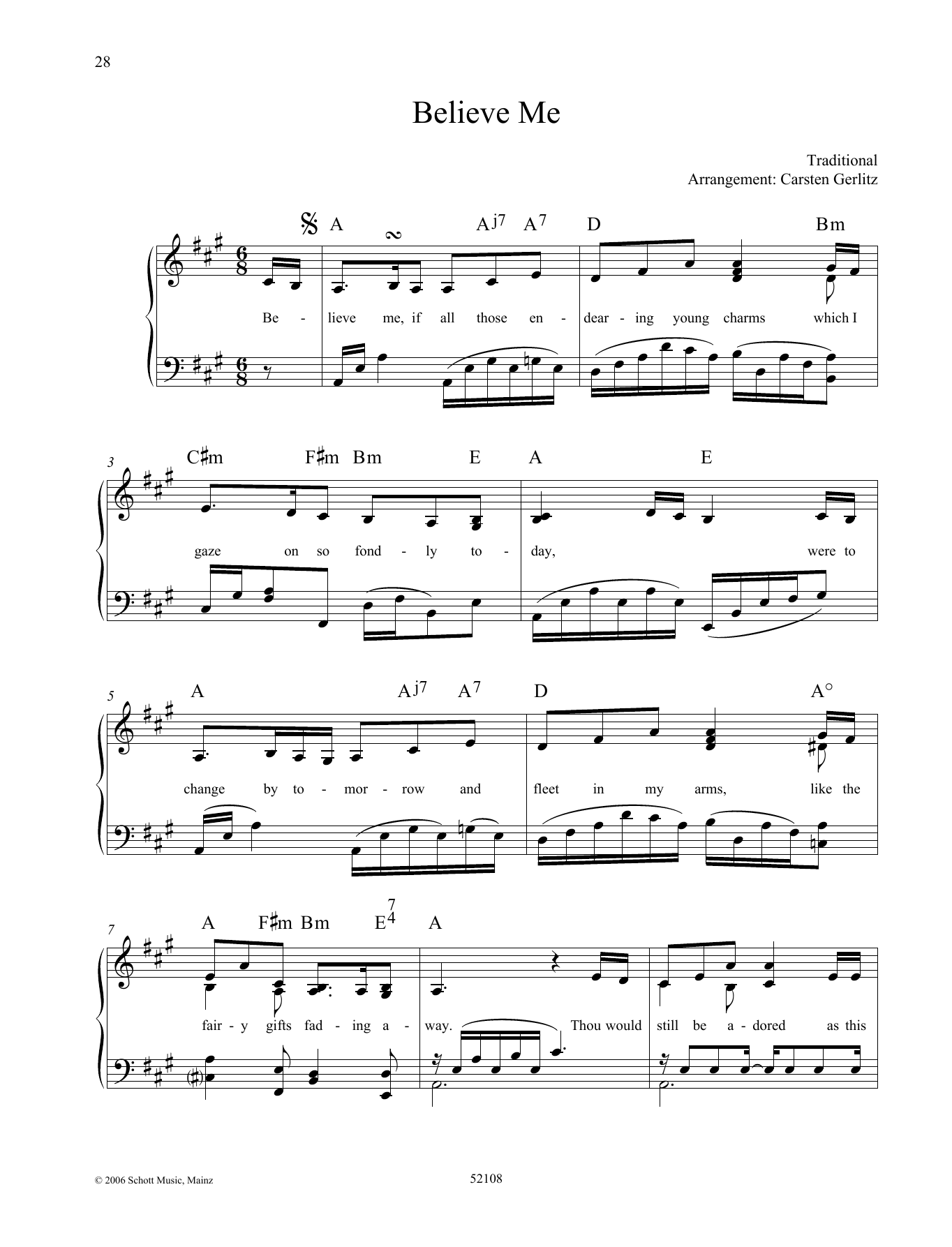 Download Carsten Gerlitz Believe Me Sheet Music and learn how to play Piano Solo PDF digital score in minutes