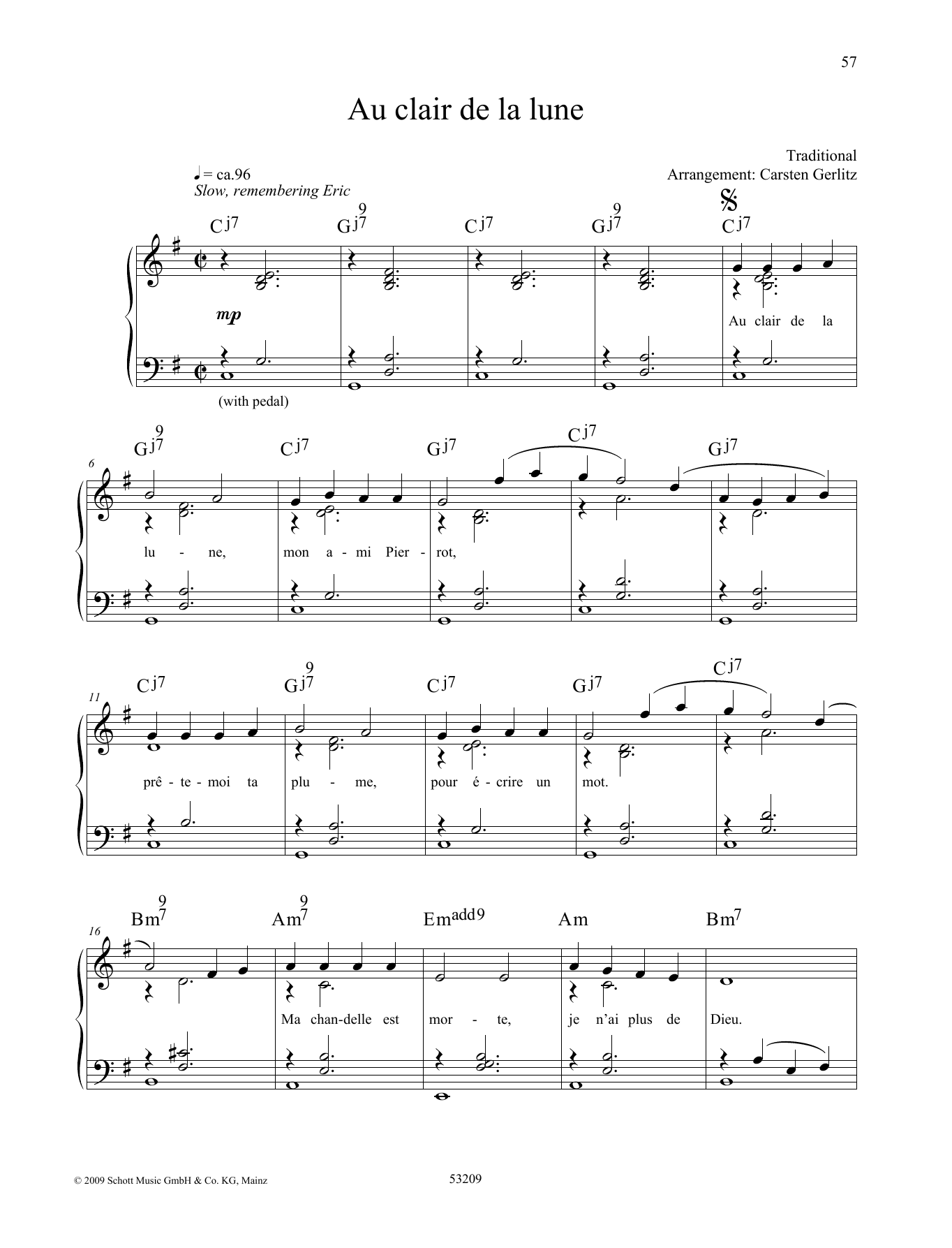 Download Carsten Gerlitz Plaisir d'Amour Sheet Music and learn how to play Piano Solo PDF digital score in minutes