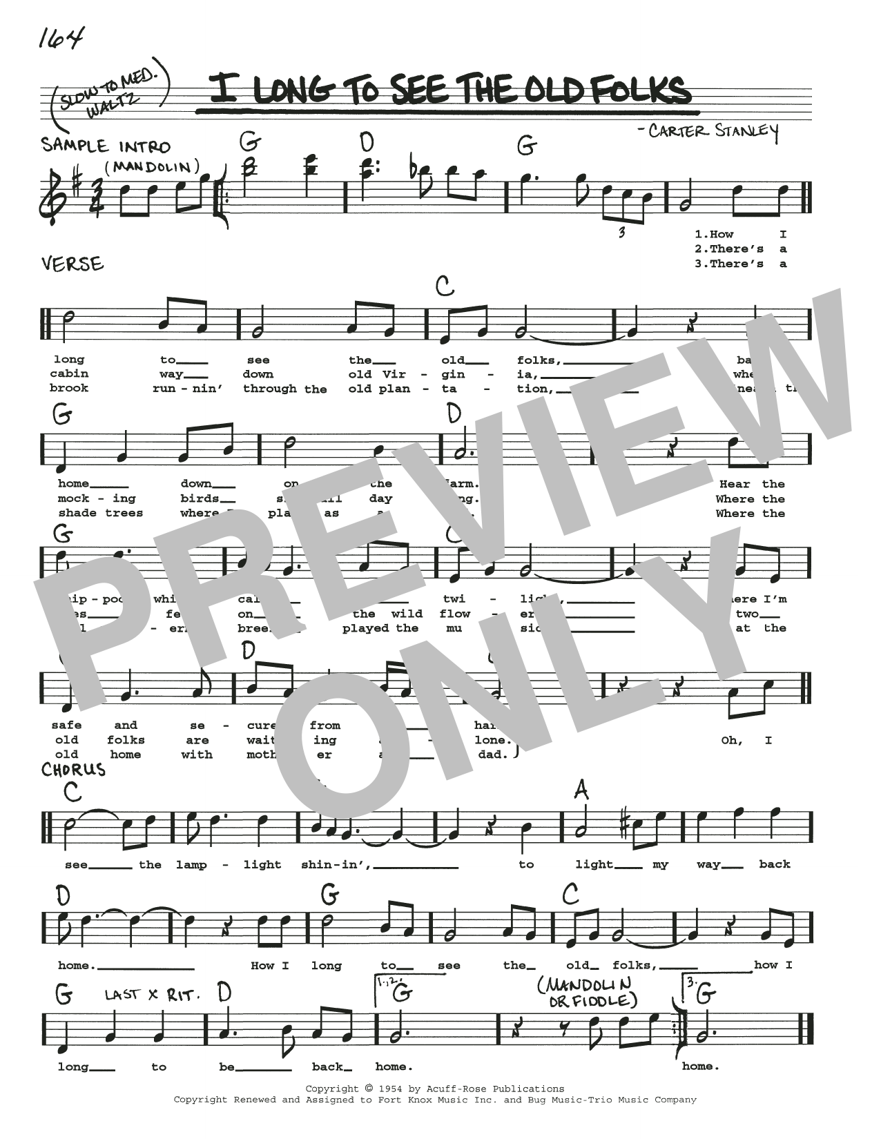 Download Carter Stanley I Long To See The Old Folks Sheet Music and learn how to play Real Book – Melody, Lyrics & Chords PDF digital score in minutes