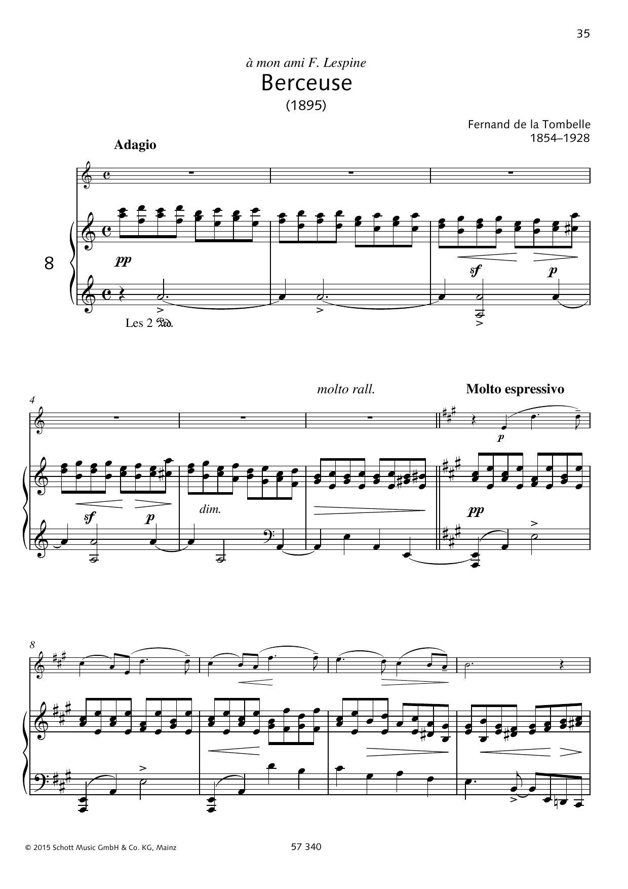 Download César Cui Berceuse Sheet Music and learn how to play Woodwind Solo PDF digital score in minutes