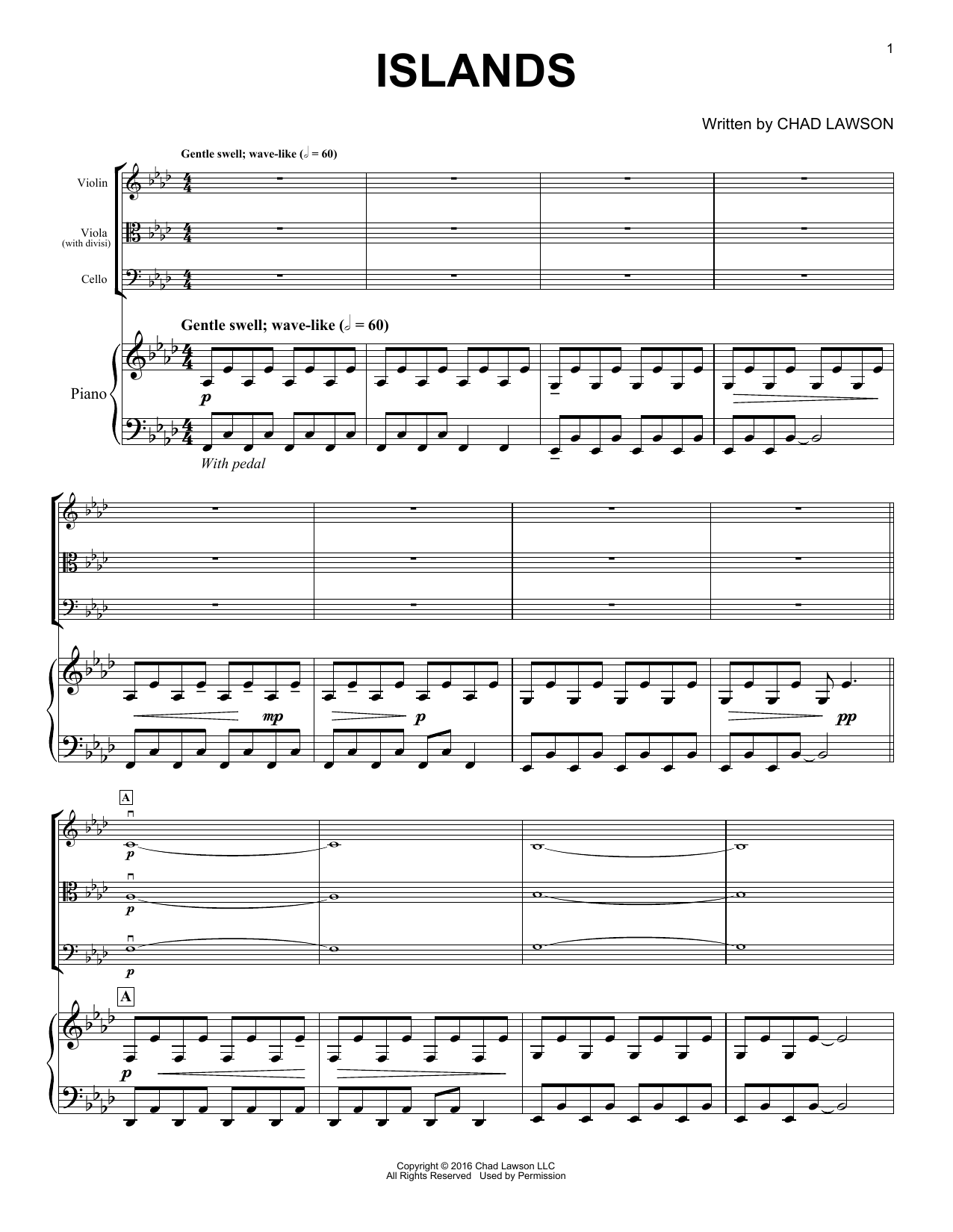 Download Chad Lawson Islands Sheet Music and learn how to play Piano Solo PDF digital score in minutes