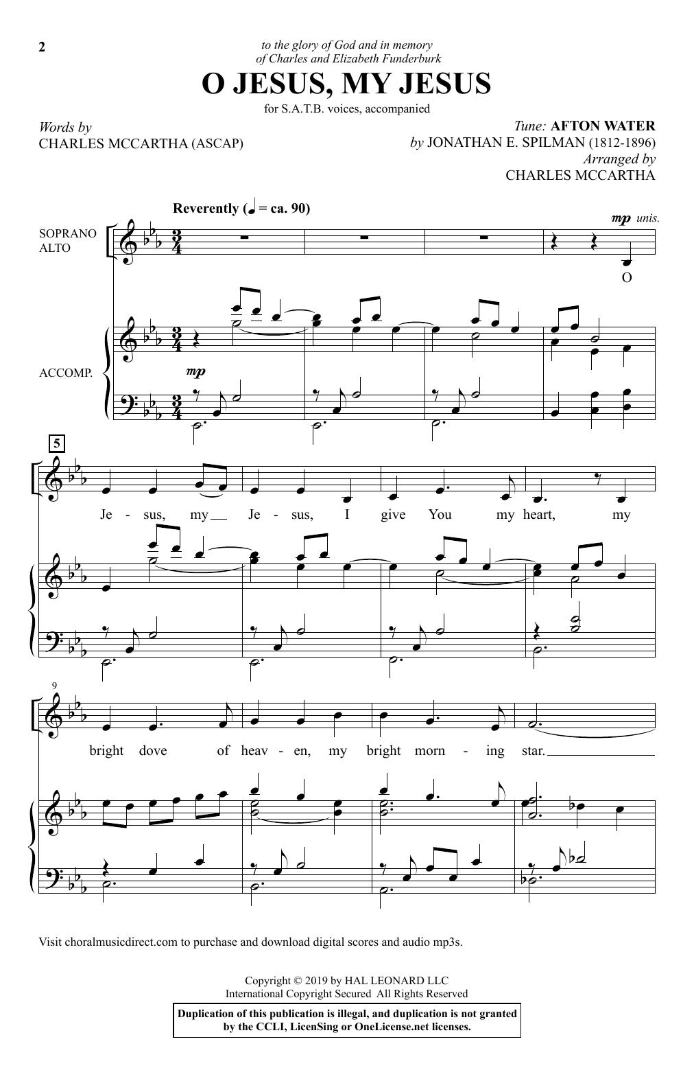 Download Charles McCartha O Jesus, My Jesus Sheet Music and learn how to play SATB Choir PDF digital score in minutes