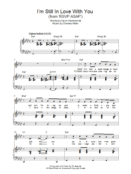 Download Charles Miller & Kevin Hammonds I'm Still In Love With You (from RSVP ASAP) Sheet Music and learn how to play Piano & Vocal PDF digital score in minutes