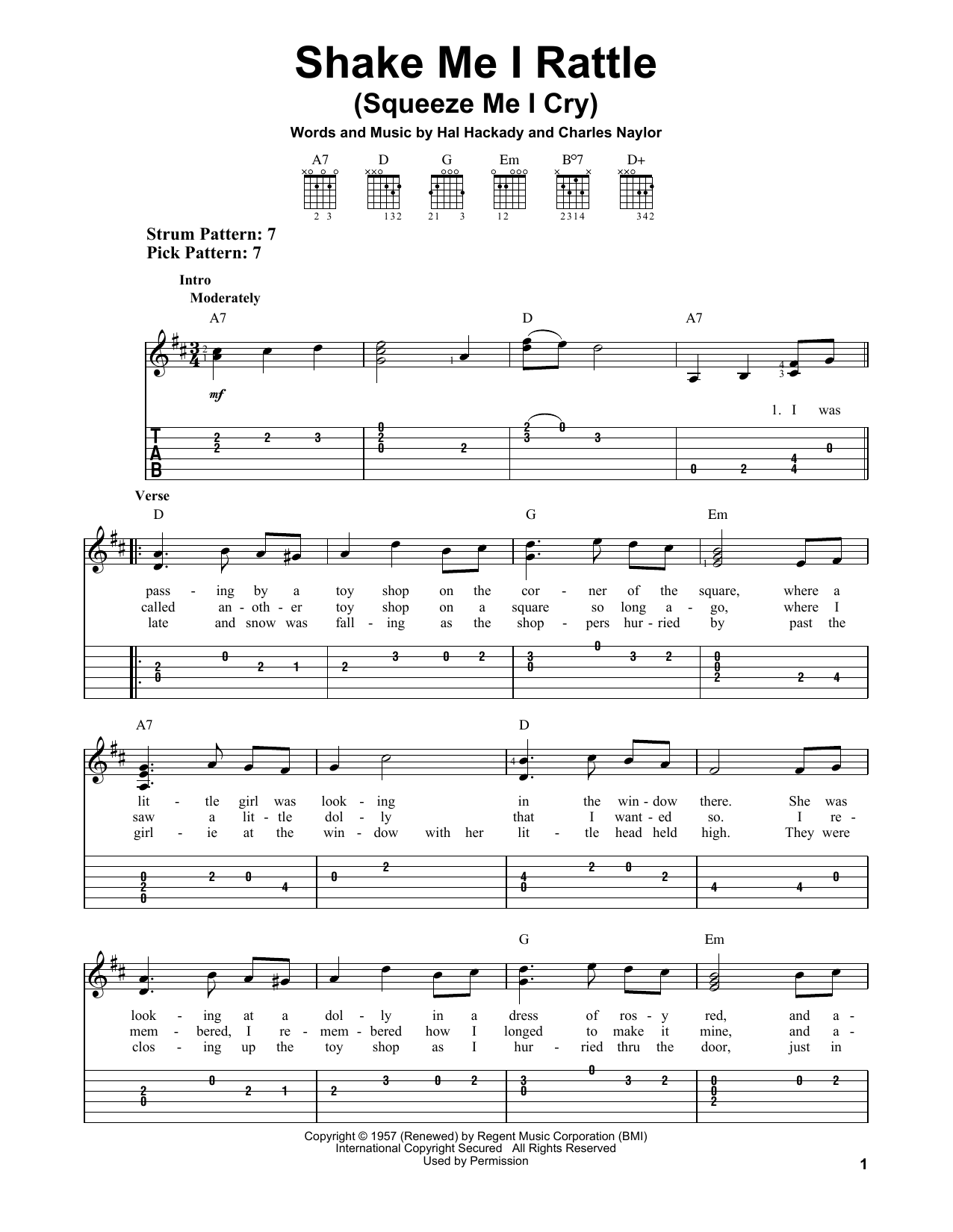 Download Charles Naylor Shake Me I Rattle (Squeeze Me I Cry) Sheet Music and learn how to play Melody Line, Lyrics & Chords PDF digital score in minutes