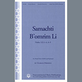 Download or print Charles Osborne Samachti B'omrim Li Sheet Music Printable PDF -page score for Classical / arranged SATB Choir SKU: 483483.