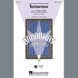 Download or print Charles Strouse Tomorrow (from Annie) (arr. Ed Lojeski) Sheet Music Printable PDF -page score for Broadway / arranged 2-Part Choir SKU: 525656.