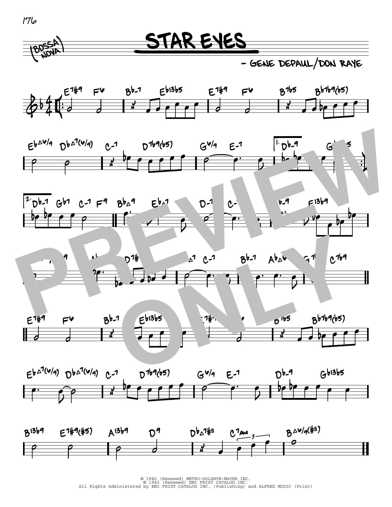 Download Charlie Parker Star Eyes (arr. David Hazeltine) Sheet Music and learn how to play Real Book – Enhanced Chords PDF digital score in minutes