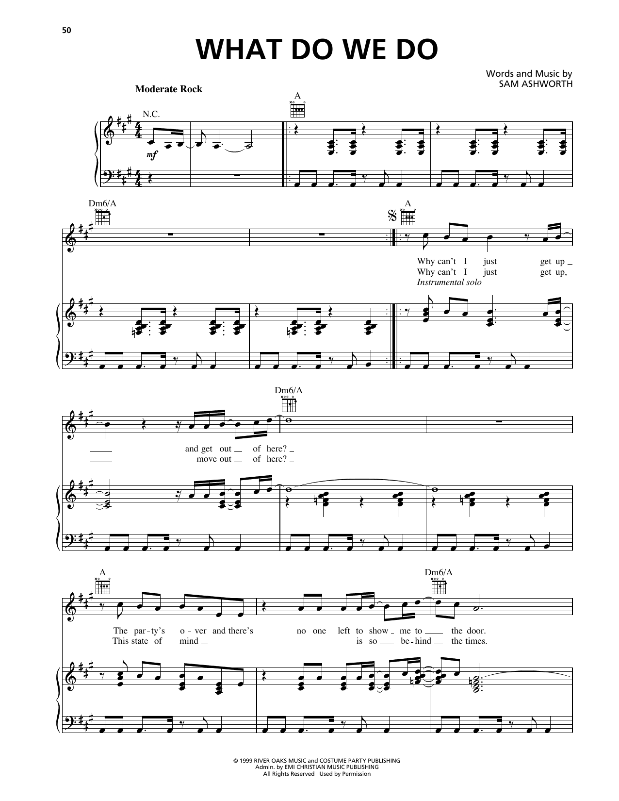Download Charlie Peacock What Do We Do Sheet Music and learn how to play Piano, Vocal & Guitar Chords (Right-Hand Melody) PDF digital score in minutes
