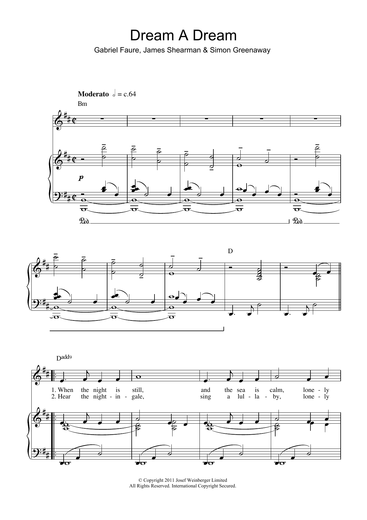 Download Charlotte Church Dream A Dream Sheet Music and learn how to play Piano, Vocal & Guitar (Right-Hand Melody) PDF digital score in minutes