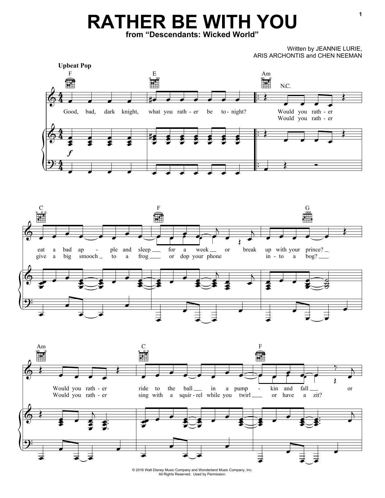 Download Chen Neeman Rather Be With You Sheet Music and learn how to play Piano, Vocal & Guitar (Right-Hand Melody) PDF digital score in minutes