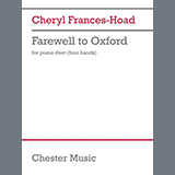 Download or print Cheryl Frances-Hoad Farewell to Oxford Sheet Music Printable PDF -page score for Classical / arranged Piano Duet SKU: 1627101.