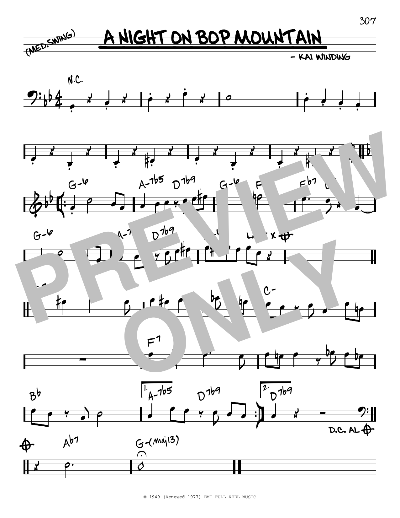 Download Chet Baker A Night On Bop Mountain Sheet Music and learn how to play Real Book – Melody & Chords PDF digital score in minutes