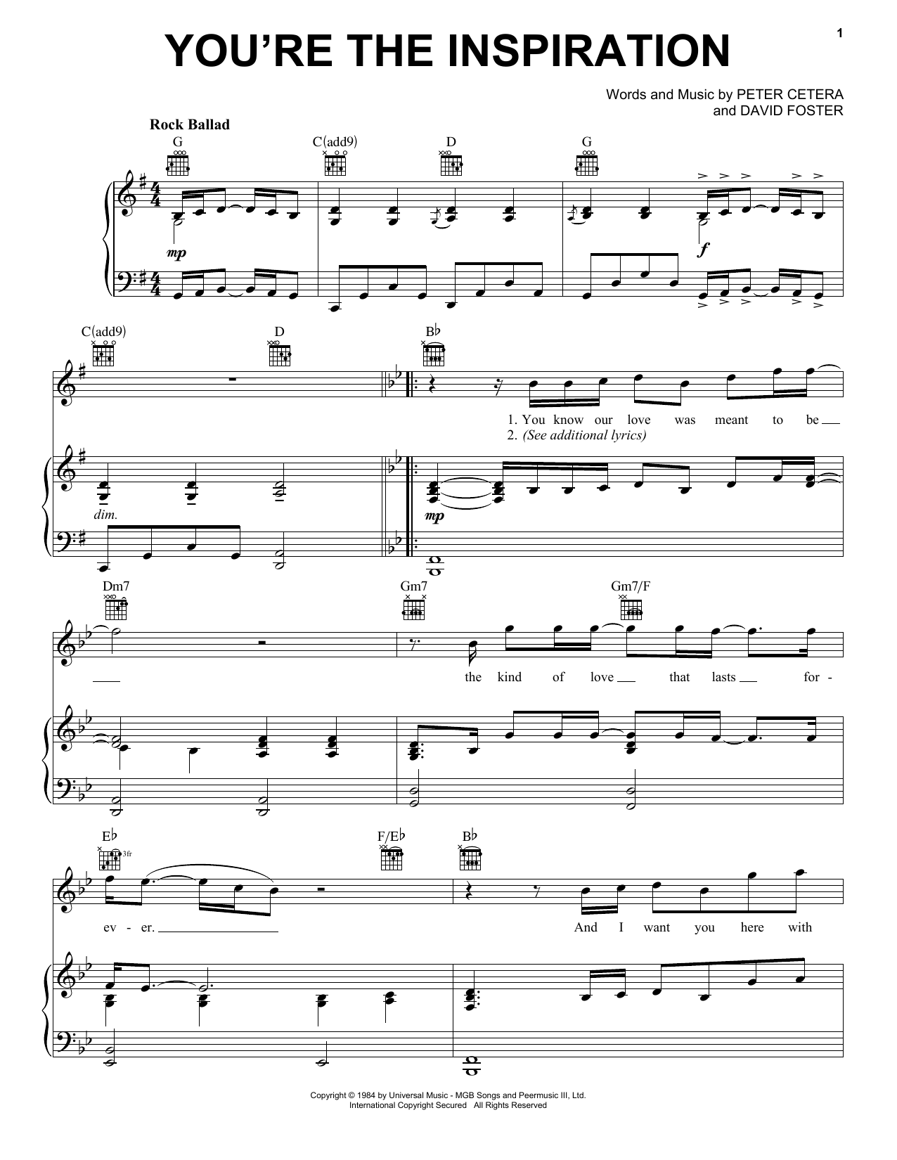 Download Chicago  Sheet Music and learn how to play Piano, Vocal & Guitar (Right-Hand Melody) PDF score in minutes