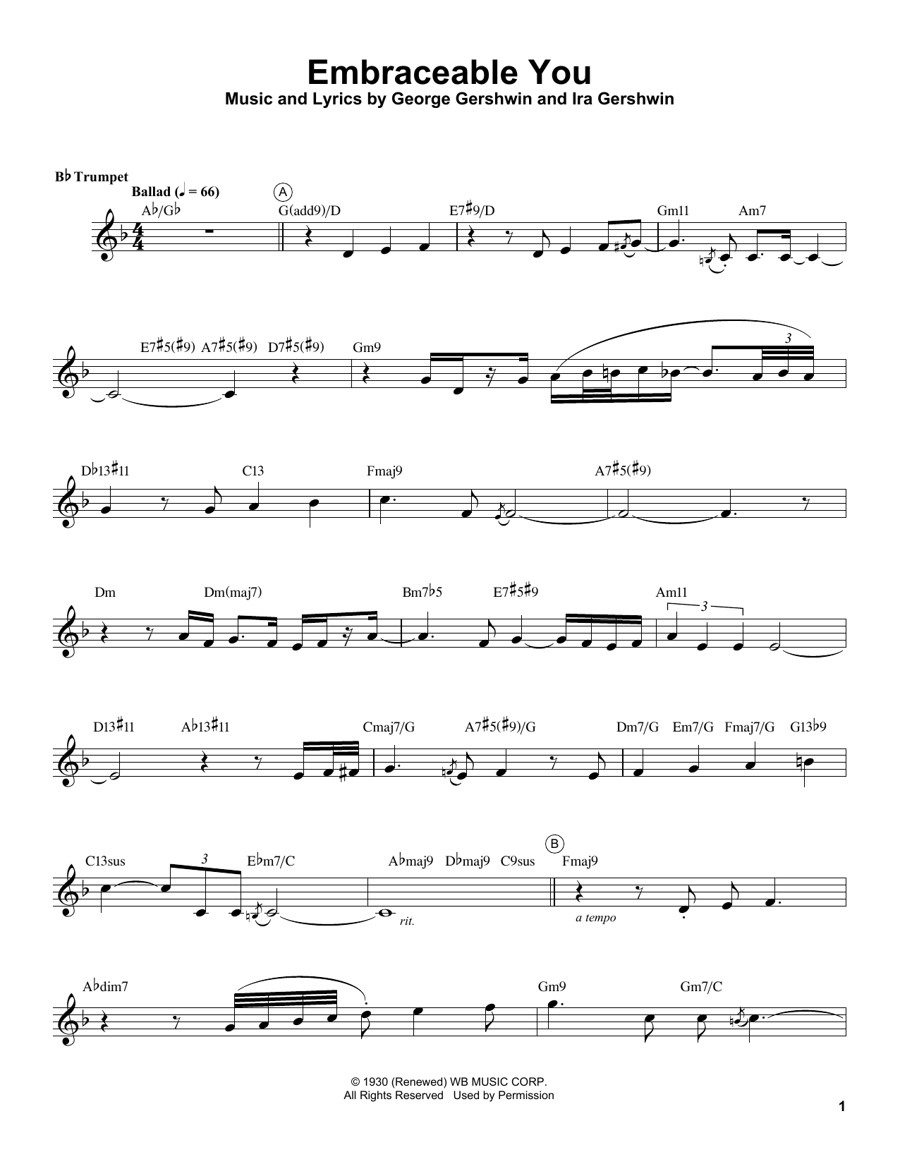 Download Chris Botti Embraceable You Sheet Music and learn how to play Trumpet Transcription PDF digital score in minutes